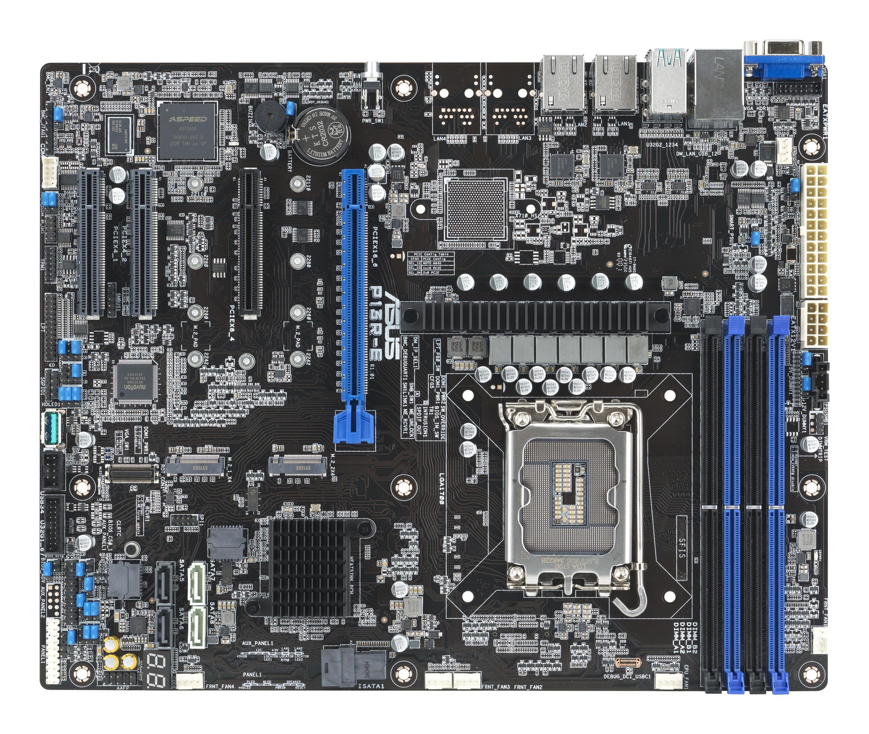 Motherboard ASUS P13R-E (LGA 1700 - ATX - Duplo canal - Preto), miniatura 3