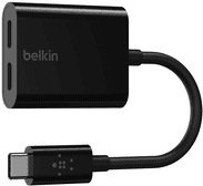 Adaptador USB-C de Áudio e Carregamento BELKIN F7U081BTBLK (Smartphone - Preto)