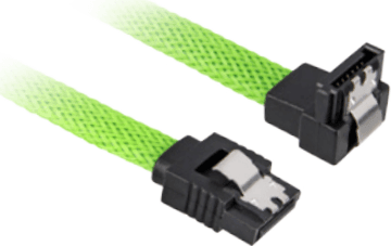 Cabo SATA III SHARKOON Angled (60 cm - Verde)