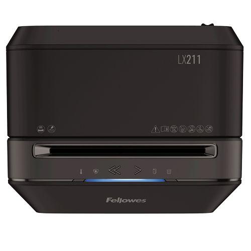 Destruidora de Papel FELLOWES LX211 (Microcorte 2 x 12 mm - 15 Folhas - Preto) — miniatura 3