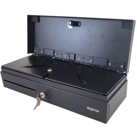 Gaveta de Dinheiro para TPV APPROX appCASH02FLIPTOP (Preto)