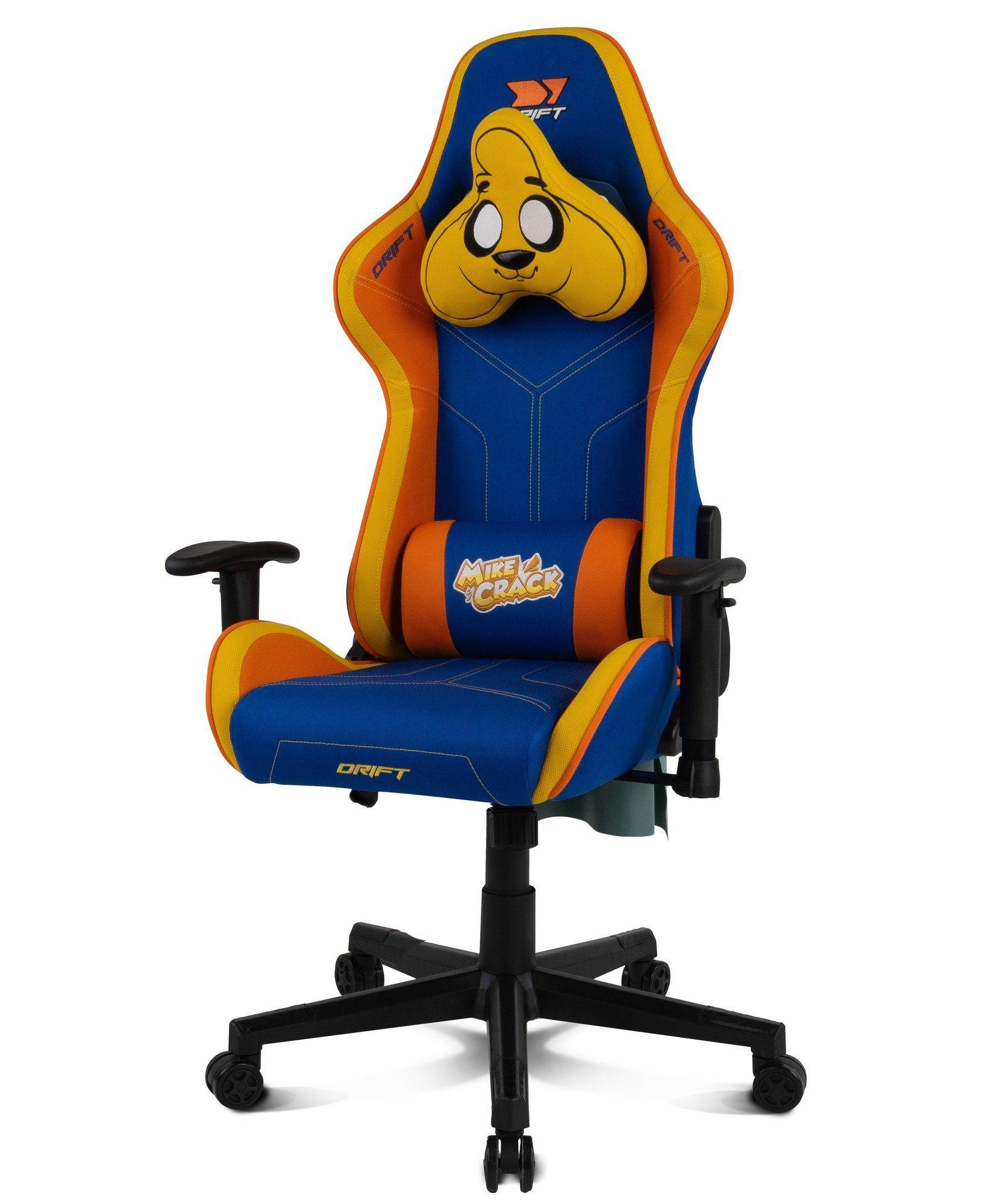 Cadeira Gaming DRIFT DR90 Mikecrack (Nylon - Preto - Metal)