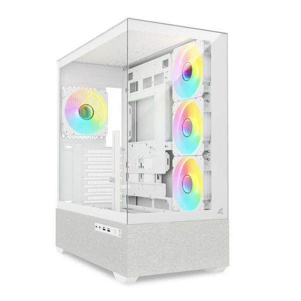 Caixa PC SHARKOON AK7 ARGB (Torre média - ARGB - Branco)