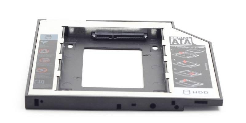 Bastidor Adaptador GEMBIRD MF-95-01 (SATA 2,5" para Baía 5,25" - 9,5 mm), miniatura 4