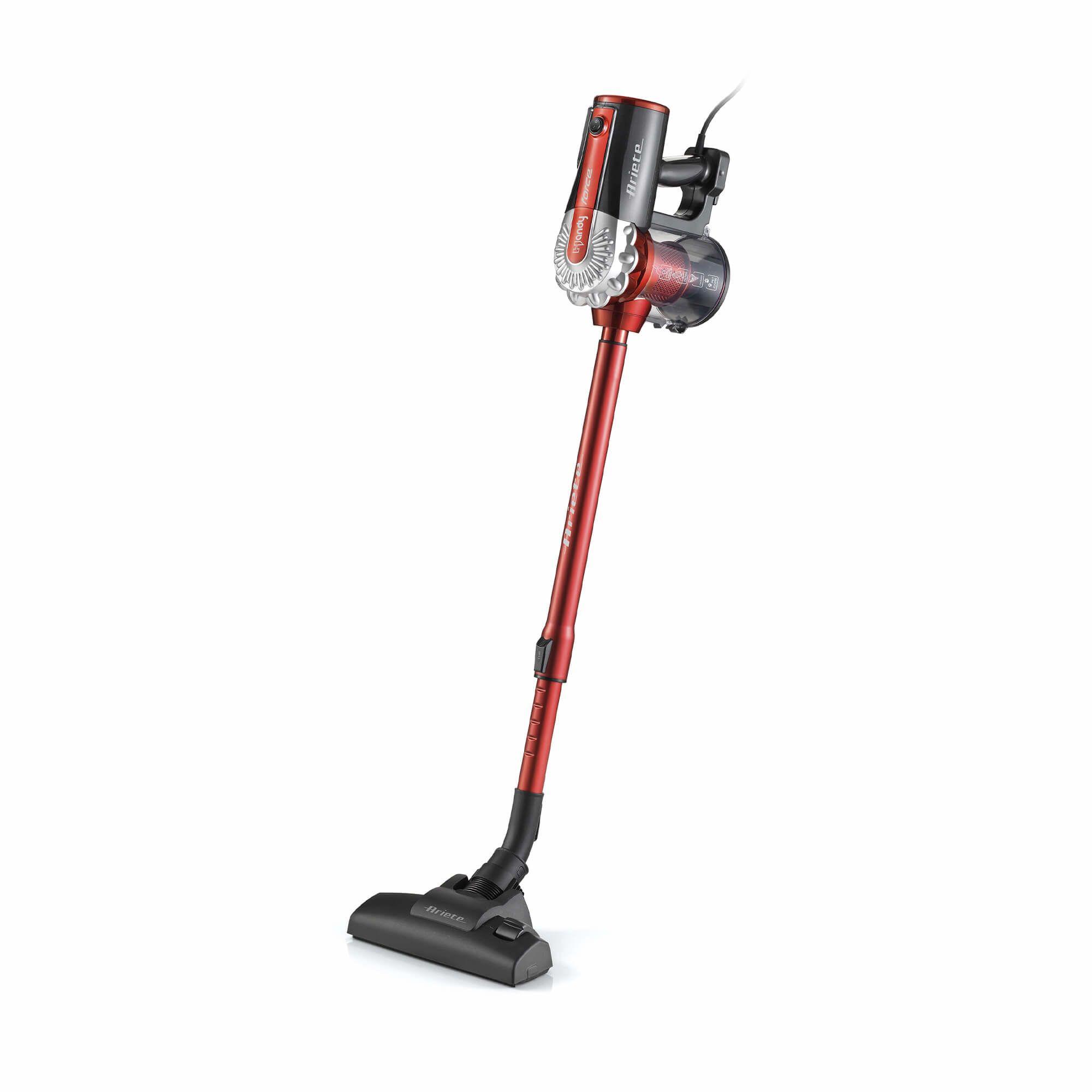 Aspirador Vertical 2 em 1 ARIETE 2761 (Altura 122 cm - 200 AW - 0,5 l - Preto/Vermelho)