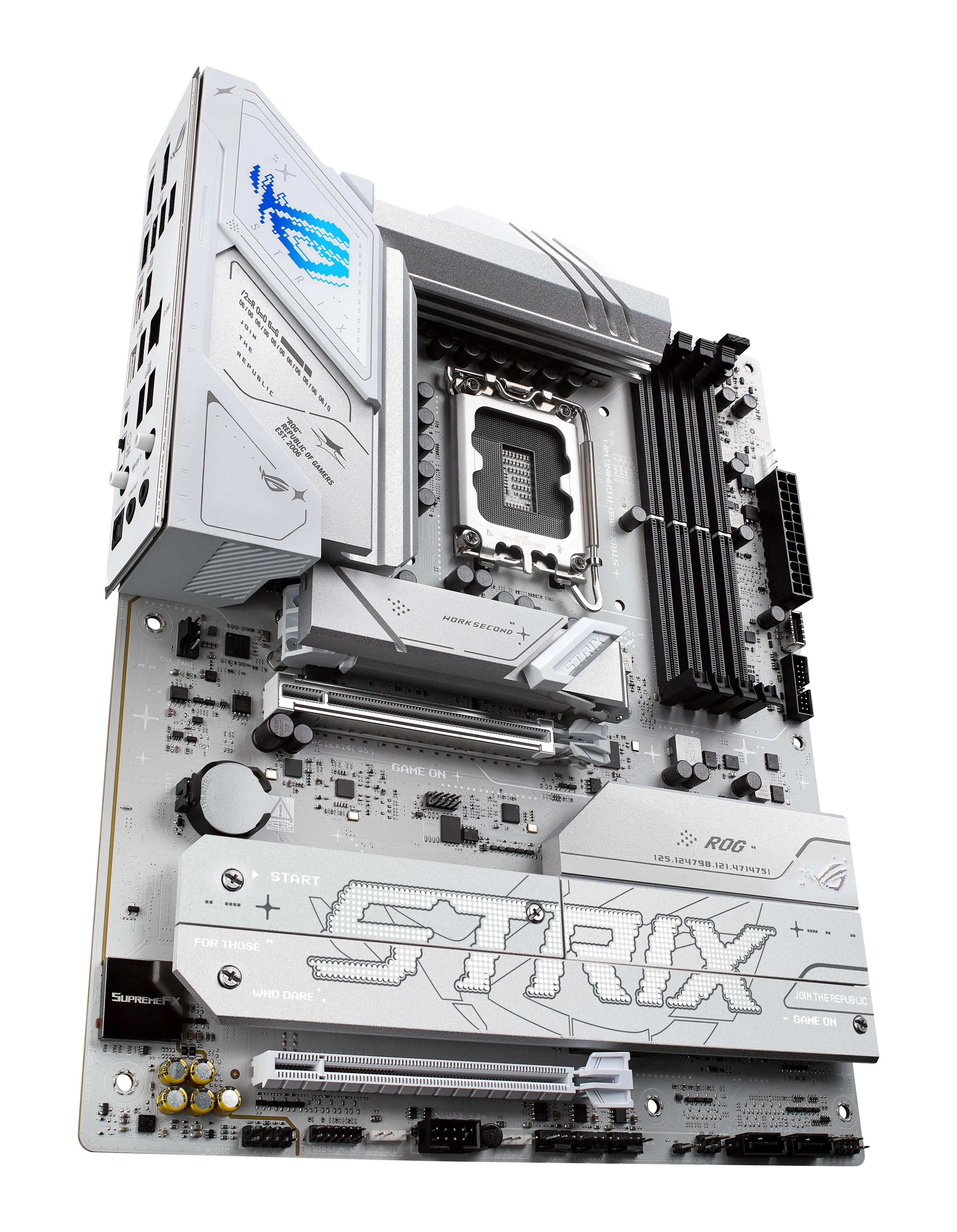 Motherboard ASUS ROG STRIX B860-A GAMING WIFI (LGA 1851 (Socket V1) - Intel Core Ultra - ATX - Branco), miniatura 6