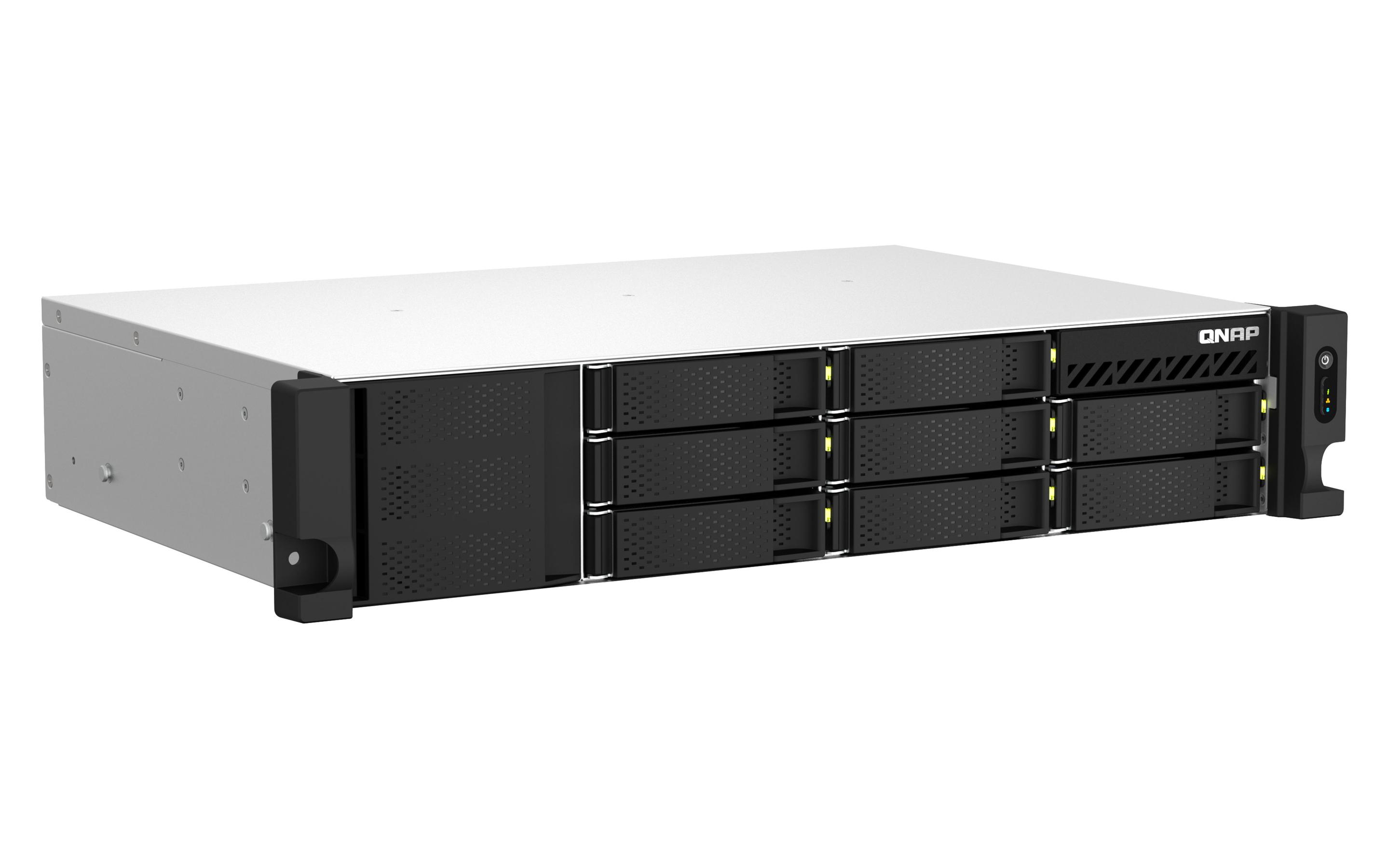 NAS QNAP TS-864eU-RP-8G (Serial ATA III - 8 GB - 8 baias - Preto), miniatura 3