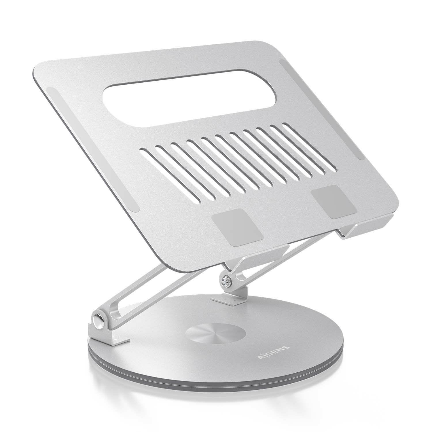 Suporte para Portátil e Tablet AISENS LPS4SXL-247 (10-17" - Rotação 360° - Prateado)