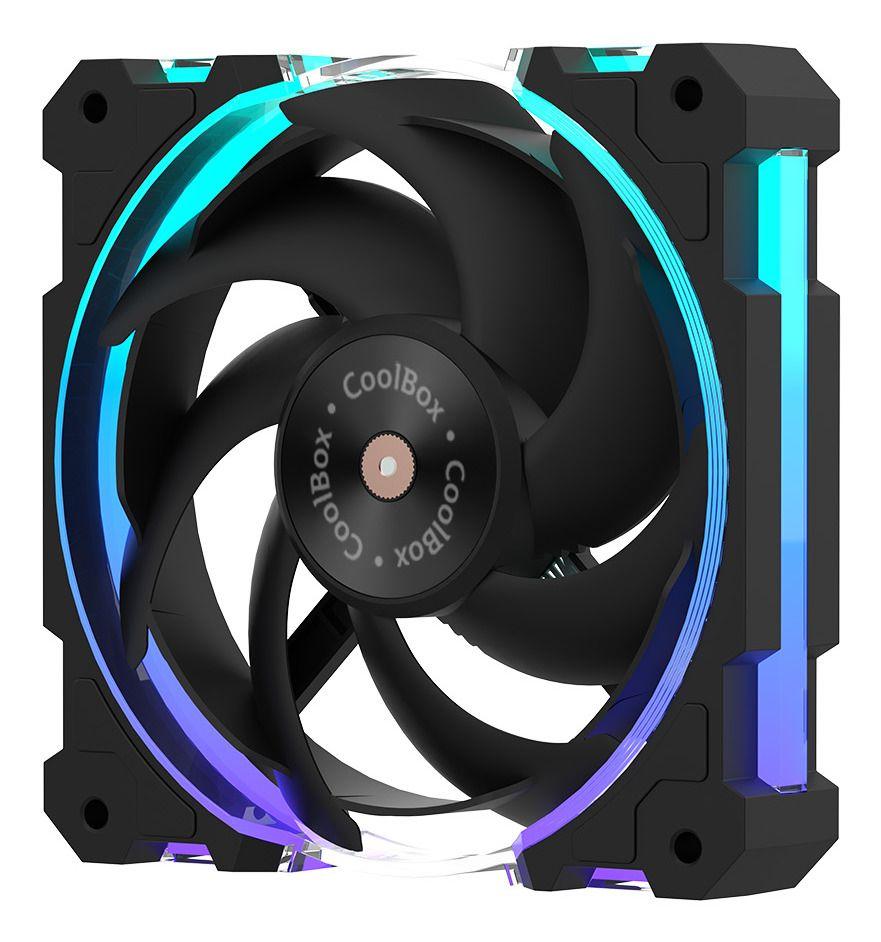 Ventoinha COOLBOX X12 Ring ARGB (Preto) — miniatura 2