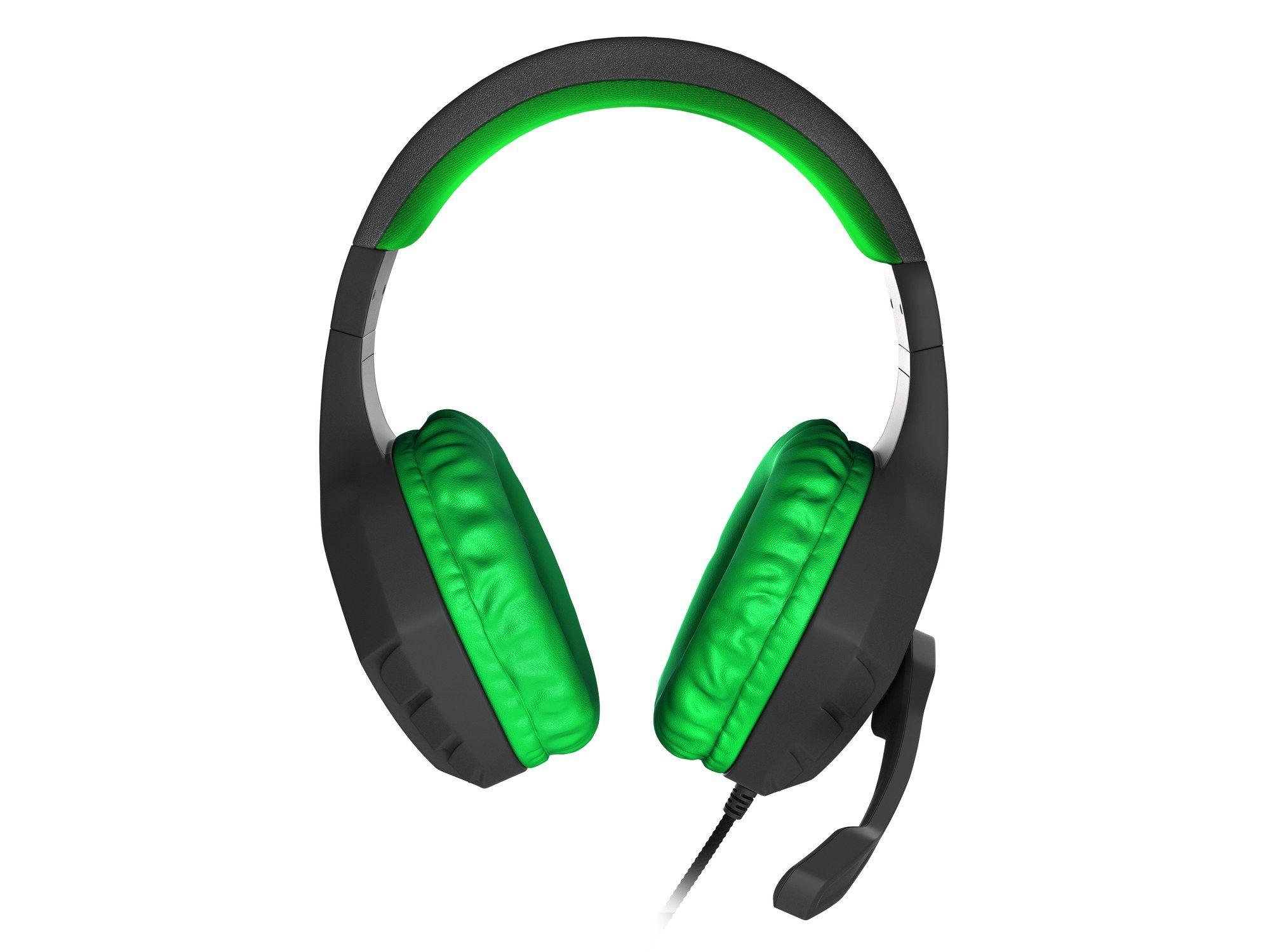 Headset Gaming GENESIS Argon 200 (Binaural - Com fios - Circum-aural - Preto e Verde) — miniatura 2