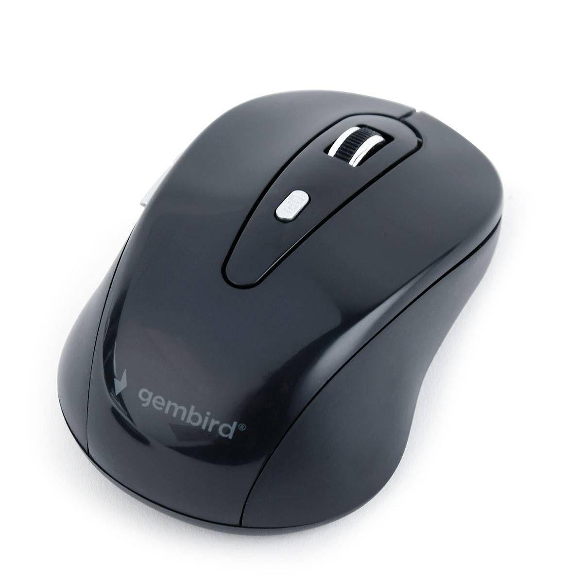 Rato GEMBIRD MUSW-6B-01 (Mão direita - 1600 DPI - Ótico - Preto e Cinzento), miniatura 3