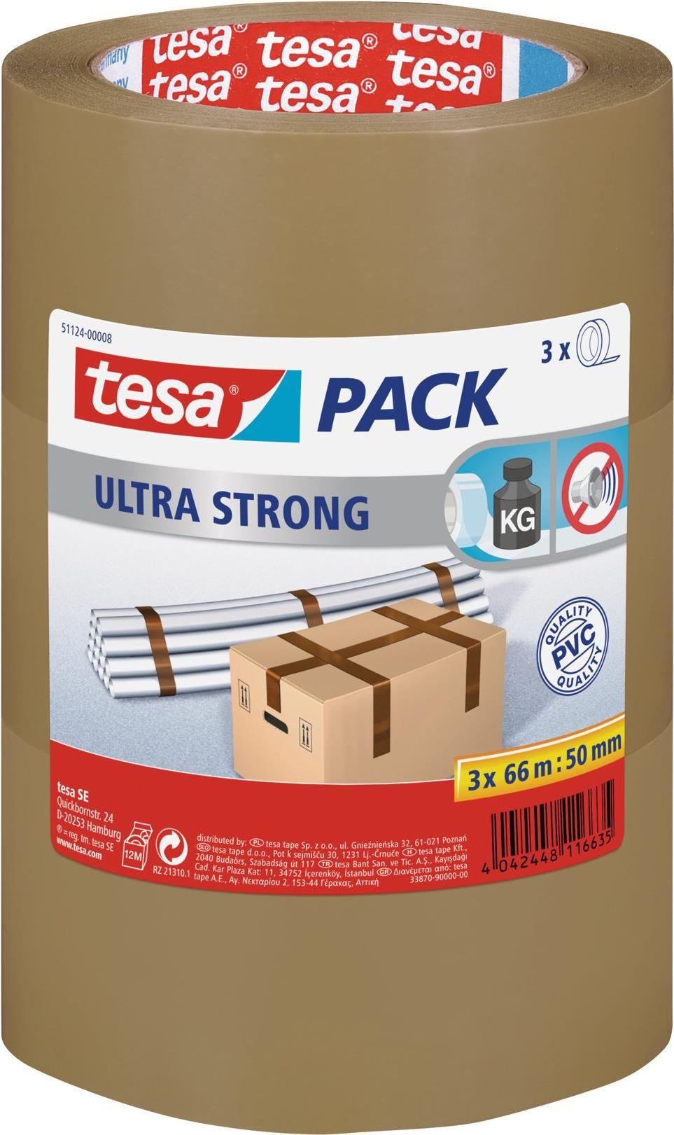 Fita Adesiva de Embalagem TESA tesapack Ultra Strong (Castanho)