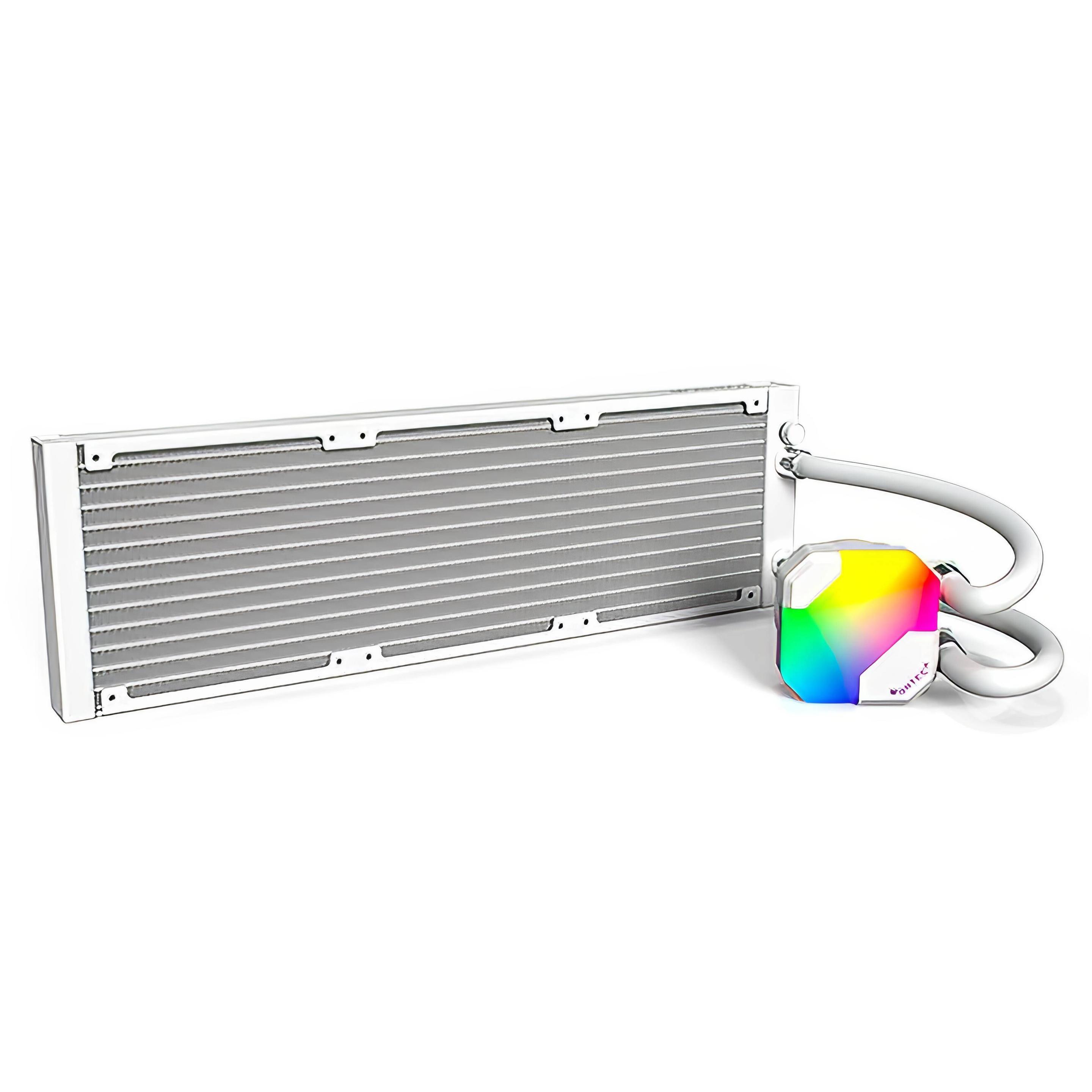 Refrigeração Líquida CPU MONTECH HyperFlow ARGB 360 (120 mm - 3 ventoinhas - 2200 RPM - Branco) — miniatura 3