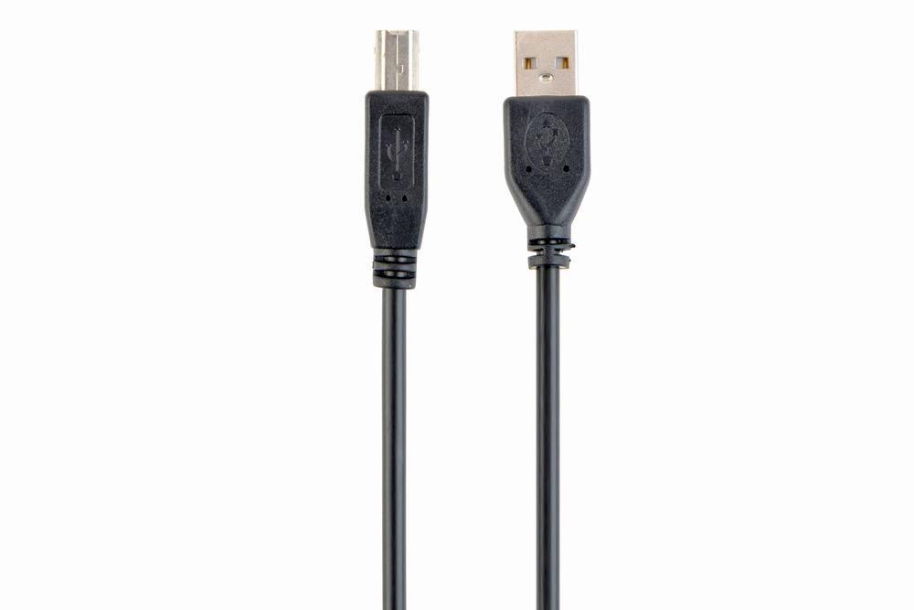 Cabo USB A para USB B GEMBIRD CCP-USB2-AMBM-15 (4,5 m - USB A, macho - USB B, macho - Preto)
