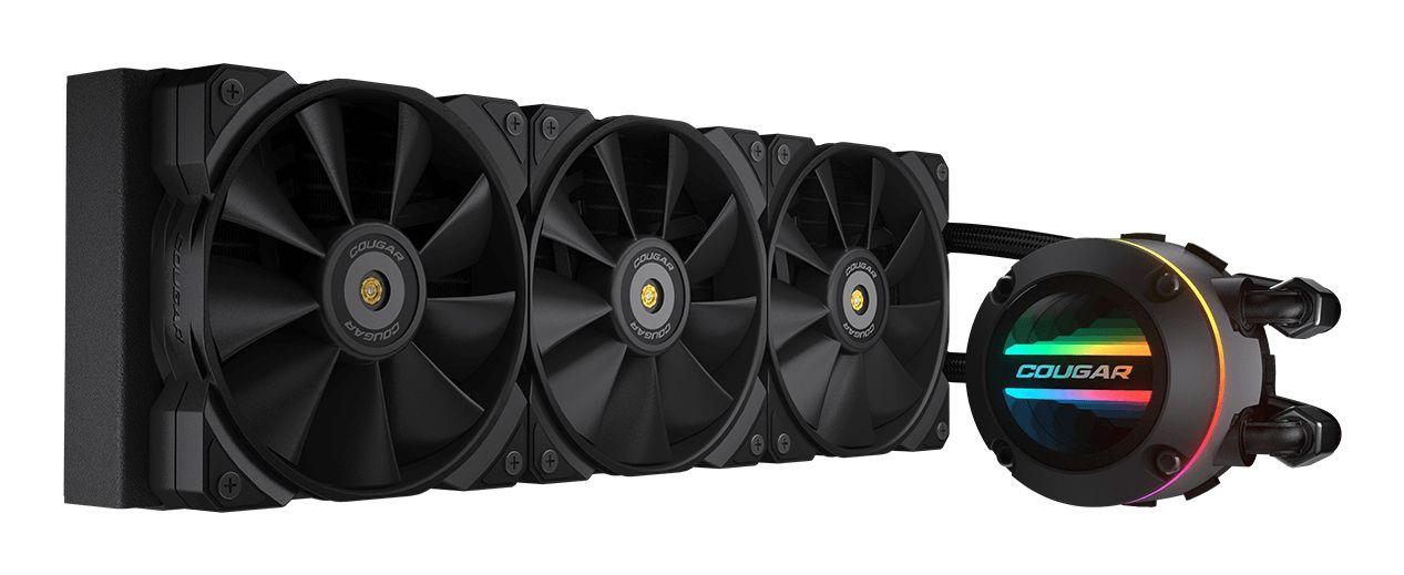Kit de Arrefecimento Líquido para CPU COUGAR Poseidon-GT 360 (120 mm - 2000 RPM - Multi - Preto)