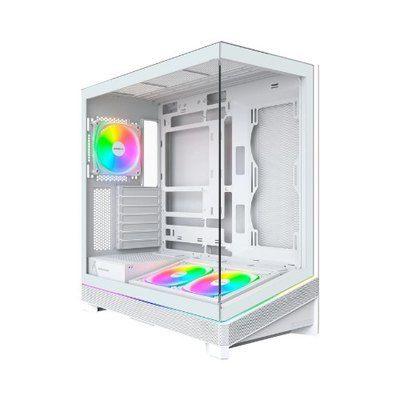 Caixa PC ATX MONTECH SKY 3 ARGB (Midi Tower - Ligação traseira - Vidro temperado - Branco)