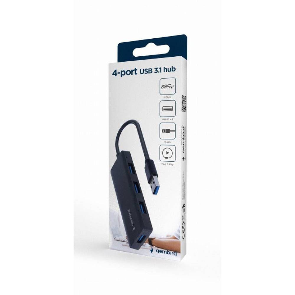 Hub USB GEMBIRD UHB-U3P4-03 (Preto) — miniatura 3