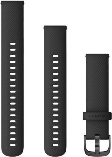 Pulseira de Substituição GARMIN 010-12932-01 (Silicone - Preto/Cinzento-ardósia)