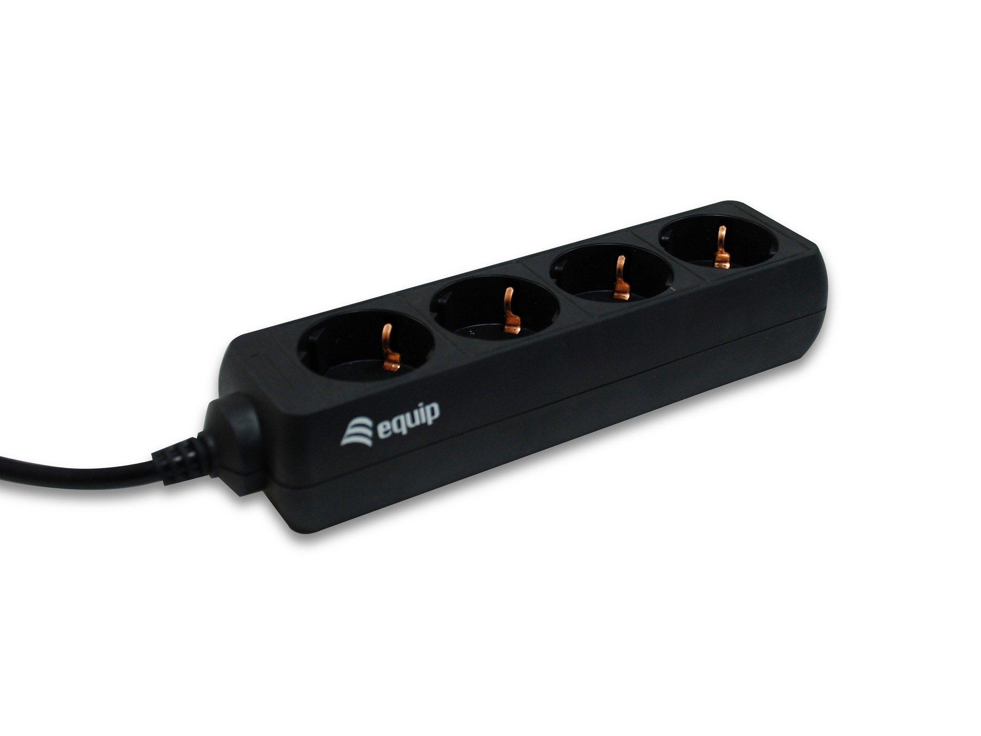 Bloco de Tomadas EQUIP 333281 (C14 IEC320 - Preto)