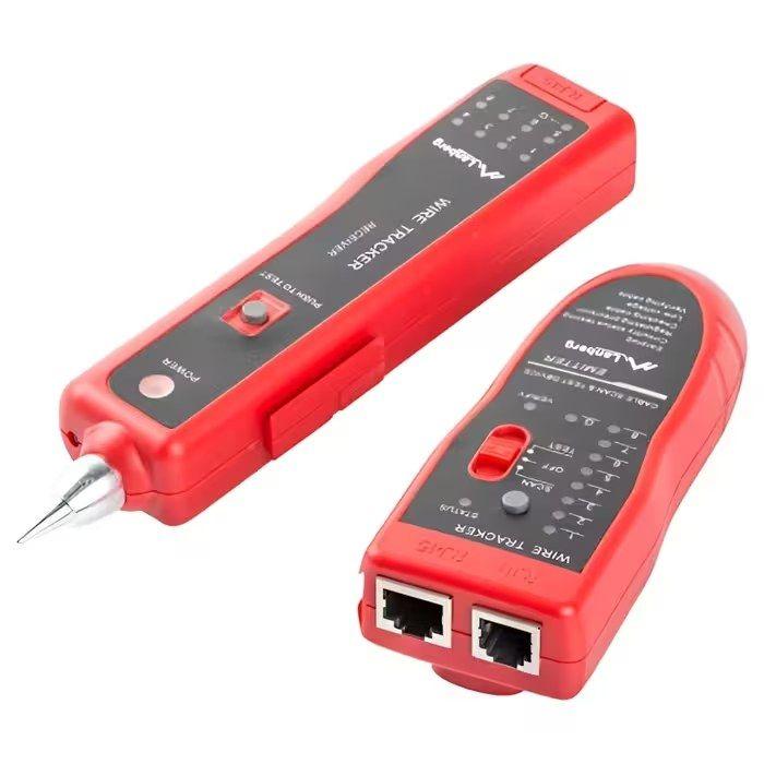 Testador de Cabos de Rede LANBERG NT-0501 (Bateria de 9 V - Vermelho), miniatura 4