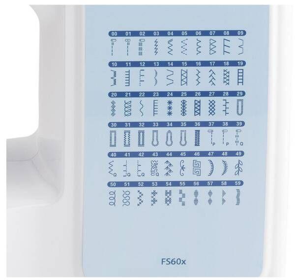 Máquina de Costura Automática BROTHER FS60X (Altura 31 cm - Branco e Azul), miniatura 3