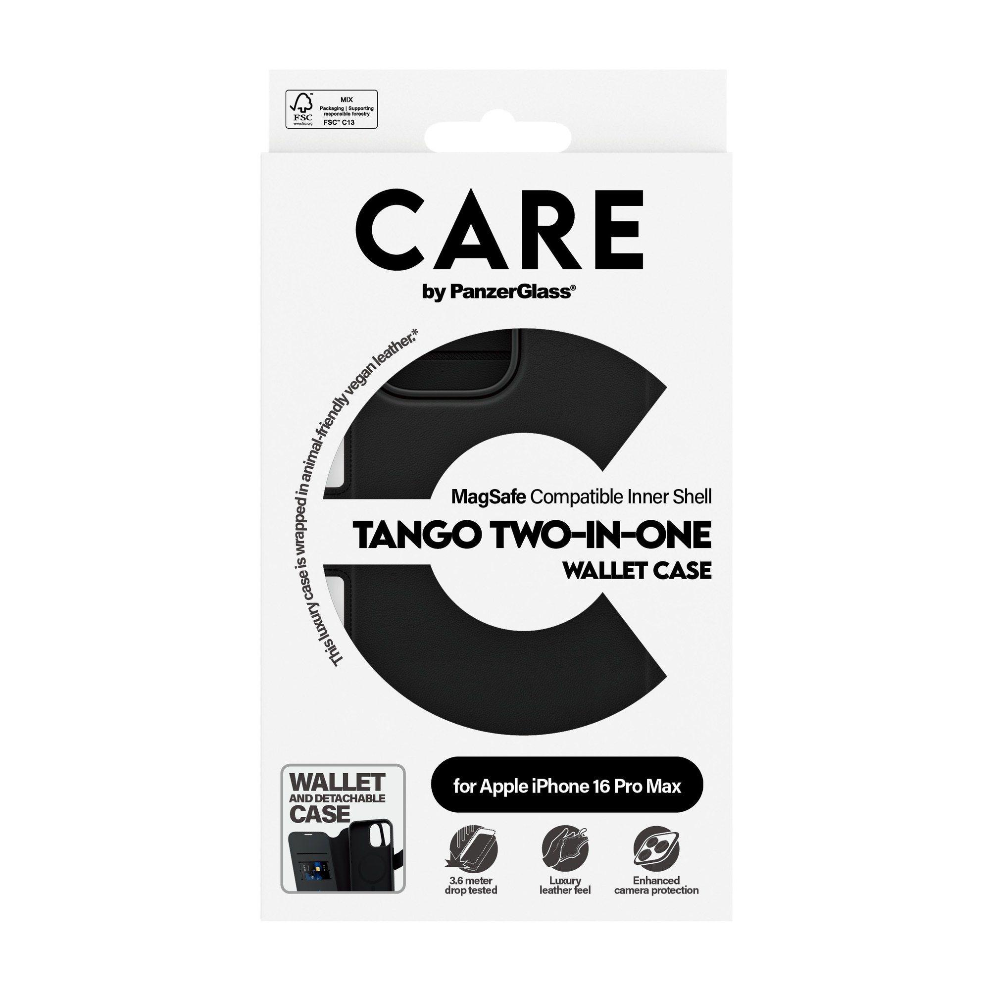 Capa tipo Carteira PANZERGLASS CARE Tango 2-in-1 para iPhone 16 Pro Max (Apple iPhone 16 Pro Max - Apple - Policarbonato - Preto), miniatura 3