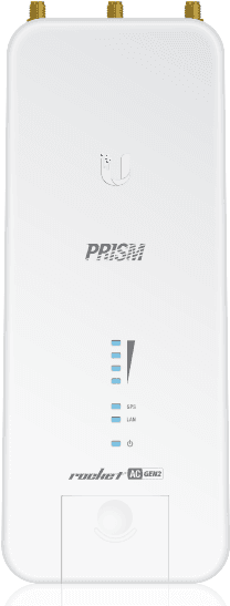 Ponto de Acesso UBIQUITI Rocket Prism 5AC Gen2 (airMAX ac - 5 GHz - 10,100,1000 Mbit/s - Branco)