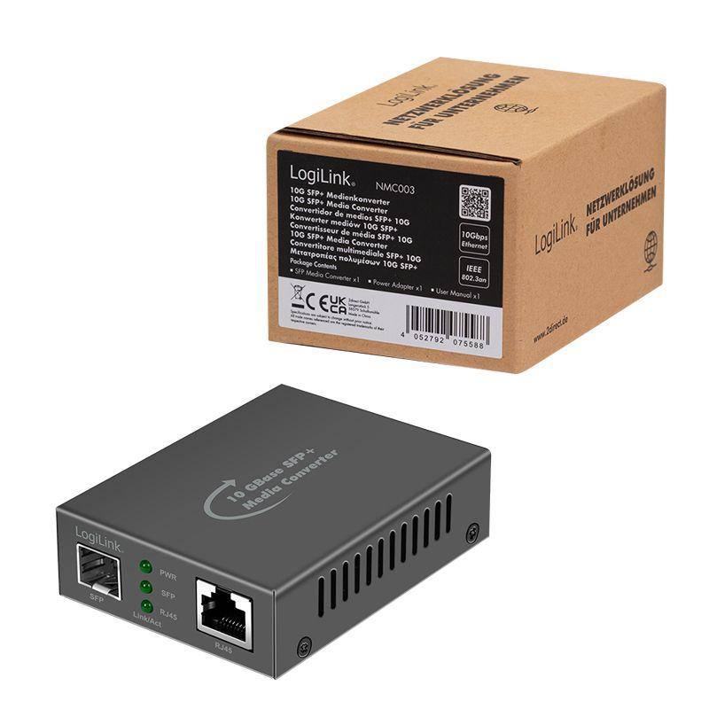 Conversor de Rede LOGILINK NMC003 (10000 Mbit/s - Preto) — miniatura 7