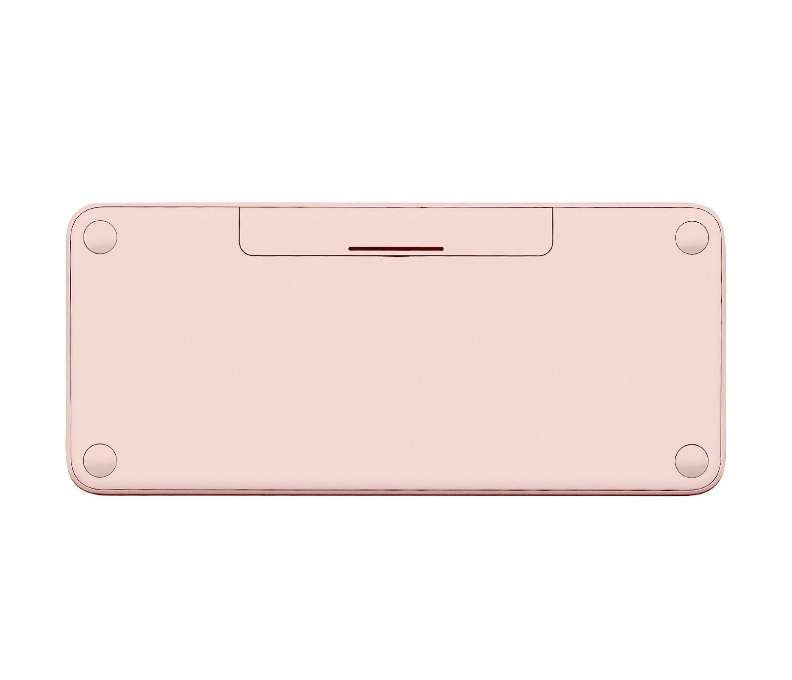 Teclado LOGITECH K380 Multi-Device (Alemão - Mini - Bluetooth - Rosa), miniatura 4