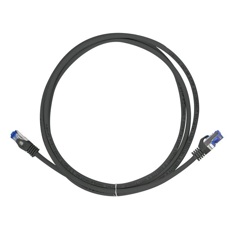Cabo de Rede LOGILINK Professional C6A073S (5 m - Cat6A - RJ-45 - Preto) — miniatura 4