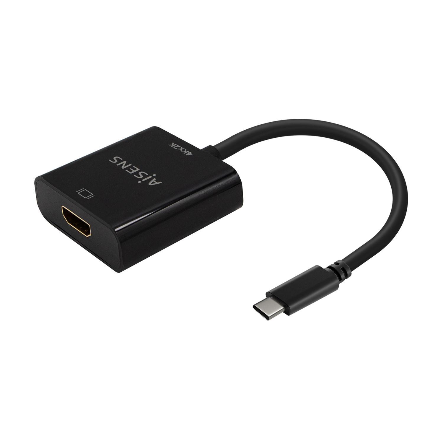 Conversor USB-C para HDMI AISENS A109-0684 (0,15 m - HDMI Type A - USB Type-C - Preto)