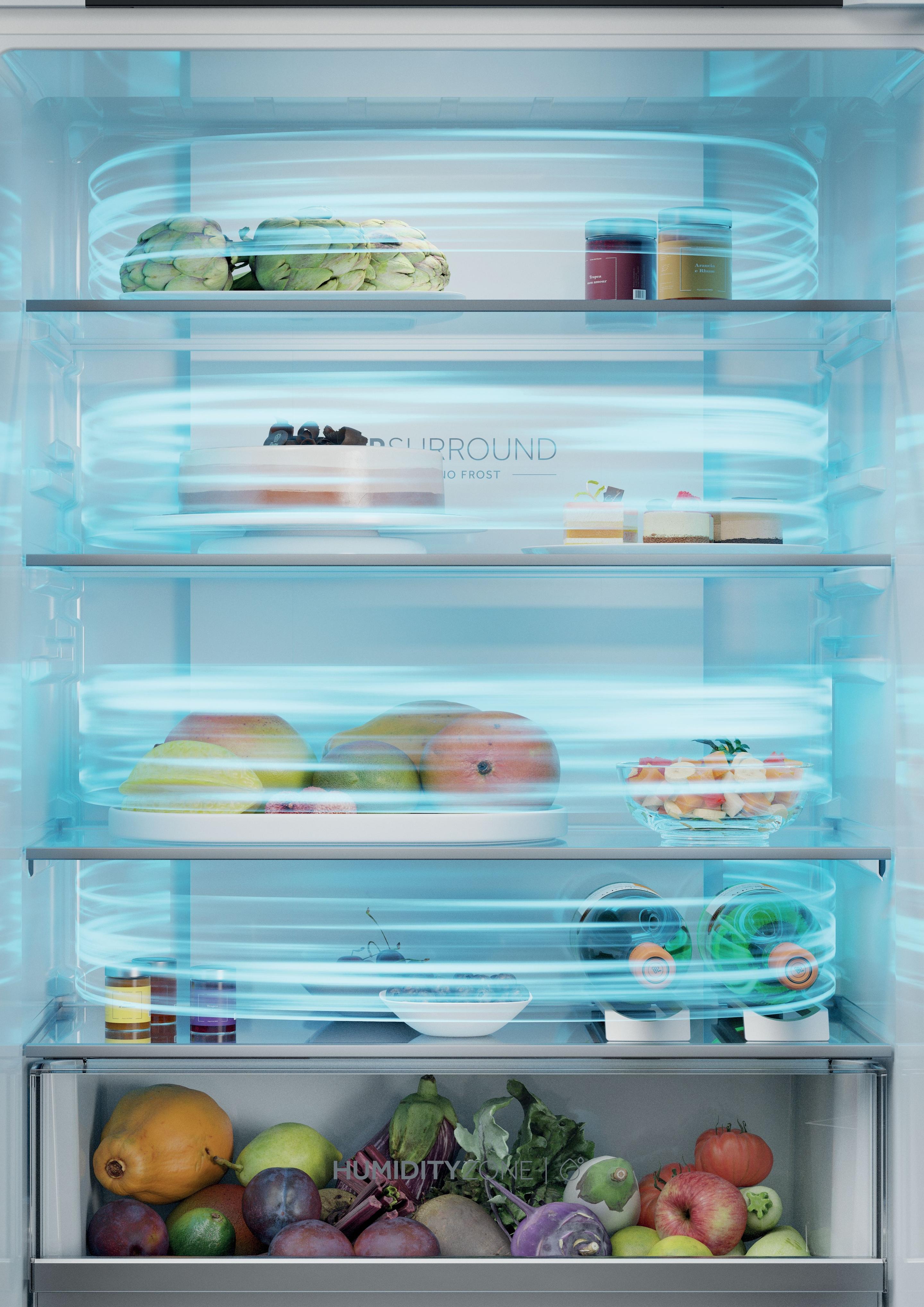 Frigorífico Combinado Encastre HAIER ID Titanium 2 HBQW5719E (382 l - hOn - 193,5x69x55 cm - Branco), miniatura 6