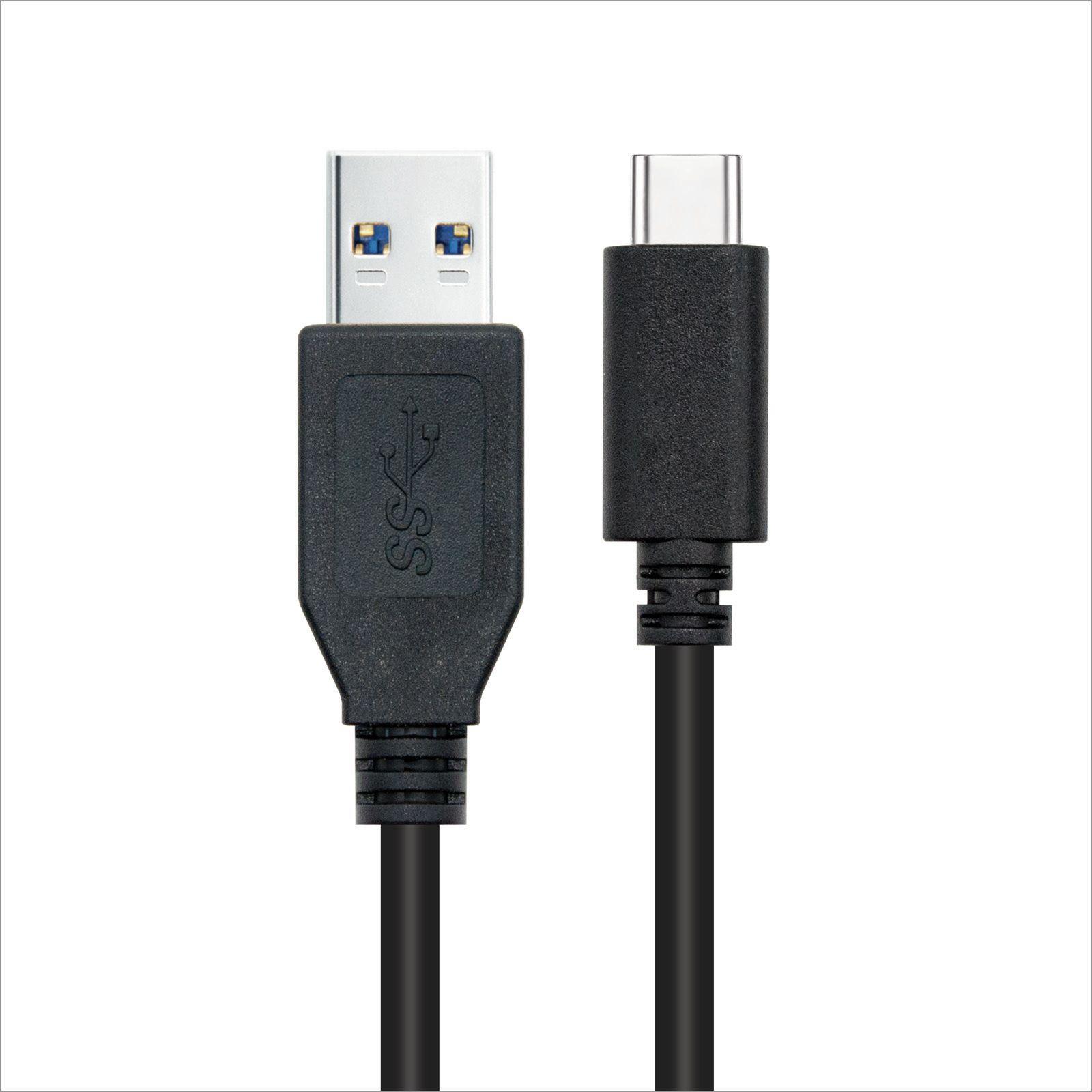 Cabo USB NANOCABLE 10.01.4001-L150 (1,5 m - USB C - USB A - Preto) — miniatura 2