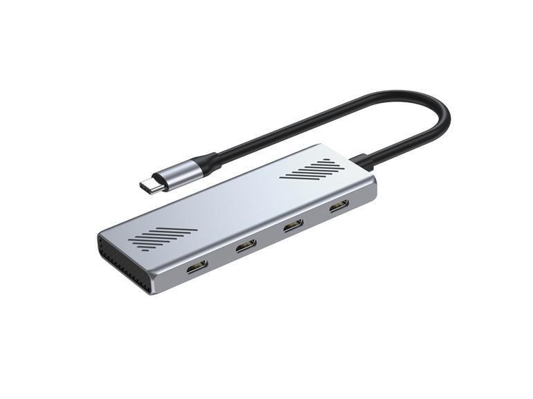 Hub USB-C GEMBIRD UHB-CM-U310-C4-01 (4 Portas USB-C - USB 3.2 Gen 2)