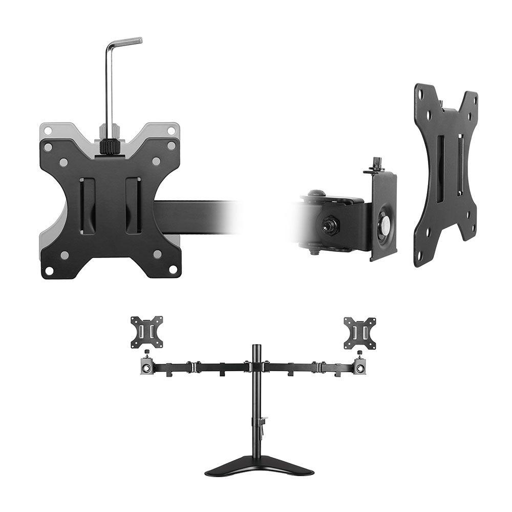 Suporte de Secretária para 2 Monitores EWENT EW1536 (13" a 32" - Preto), miniatura 3