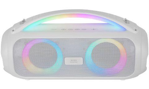 Coluna Portátil MARS GAMING MS-PULSE (50 W - USB Type-A para USB Type-C - Branco)