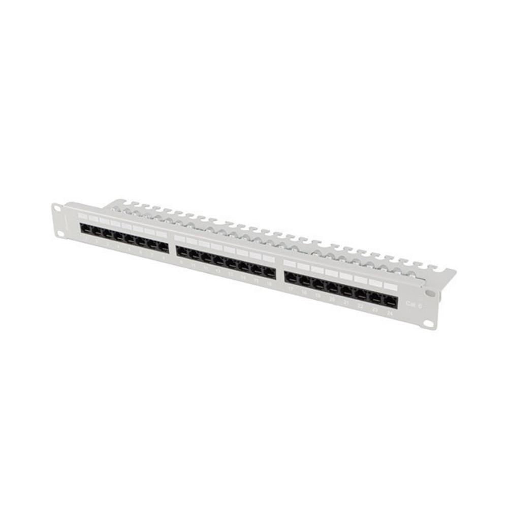 Patch Panel LANBERG PPU6-1124-S (24 x RJ-45 - Cinzento)