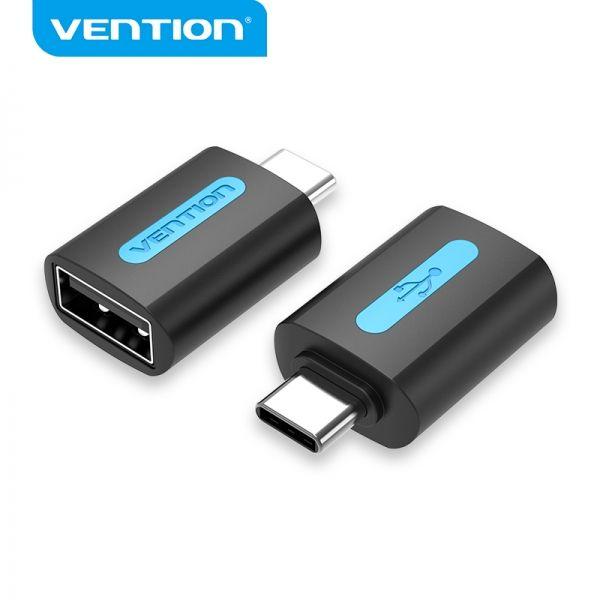 Adaptador USB VENTION CDTB0 (USB A - USB C - Preto) — miniatura 3