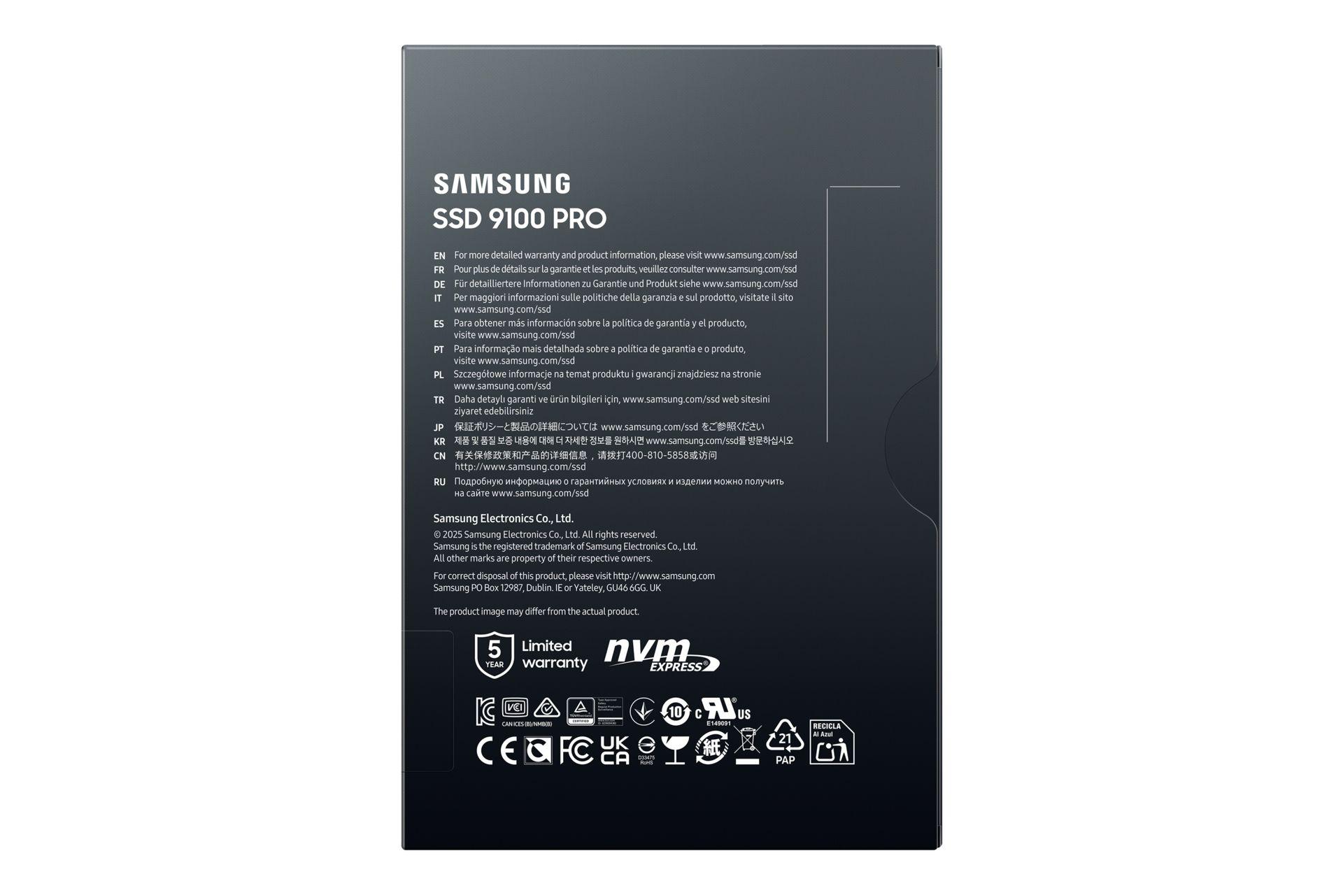 SSD SAMSUNG 9100 PRO MZ-VAP4T0BW (4 TB - M.2 2280 - PCI Express 5.0 NVMe) — miniatura 7