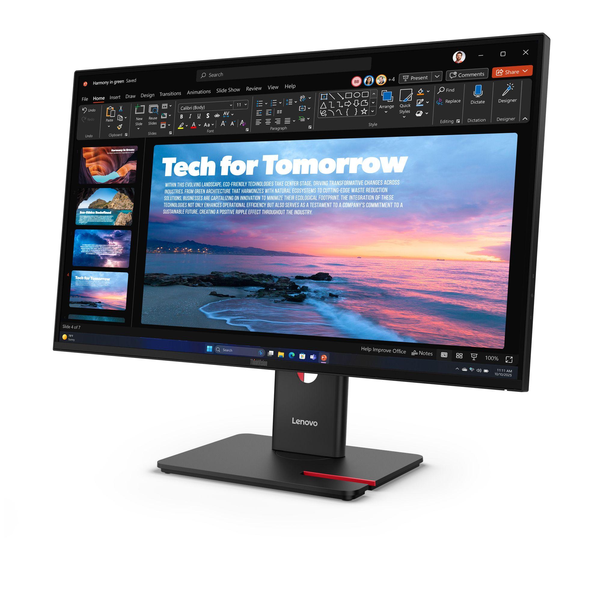 Monitor LENOVO ThinkVision T27QD-40 (27" - IPS - 120 Hz - Preto), miniatura 2