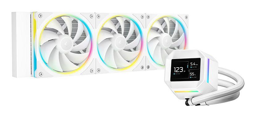 Kit de Arrefecimento Líquido DEEPCOOL LM360 WH (12 cm - 2400 RPM - 4-pin - Branco)