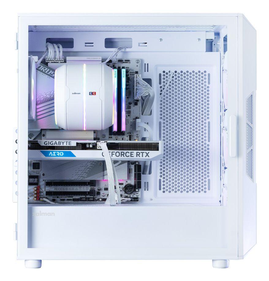 Caixa PC ZALMAN i3 NEO ARGB V2 (ATX, Mini-ITX - Midi Tower - Plástico, aço, vidro temperado - Branco) — miniatura 5
