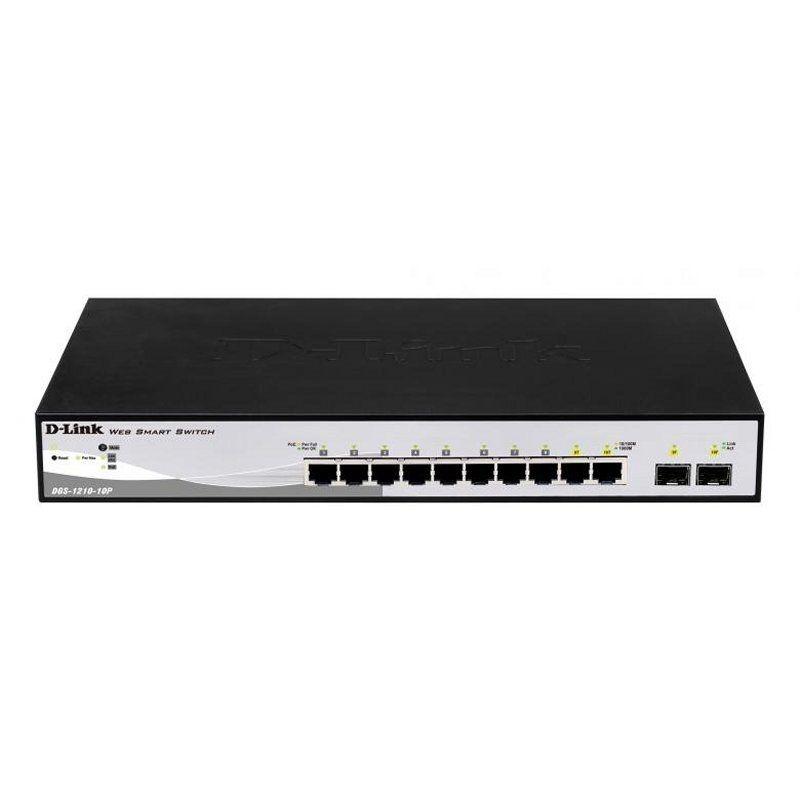 Switch D-LINK DGS-1210-10P/E (Gigabit Ethernet - 0,512 MB - 20 Gbit/s - Preto) — miniatura 3
