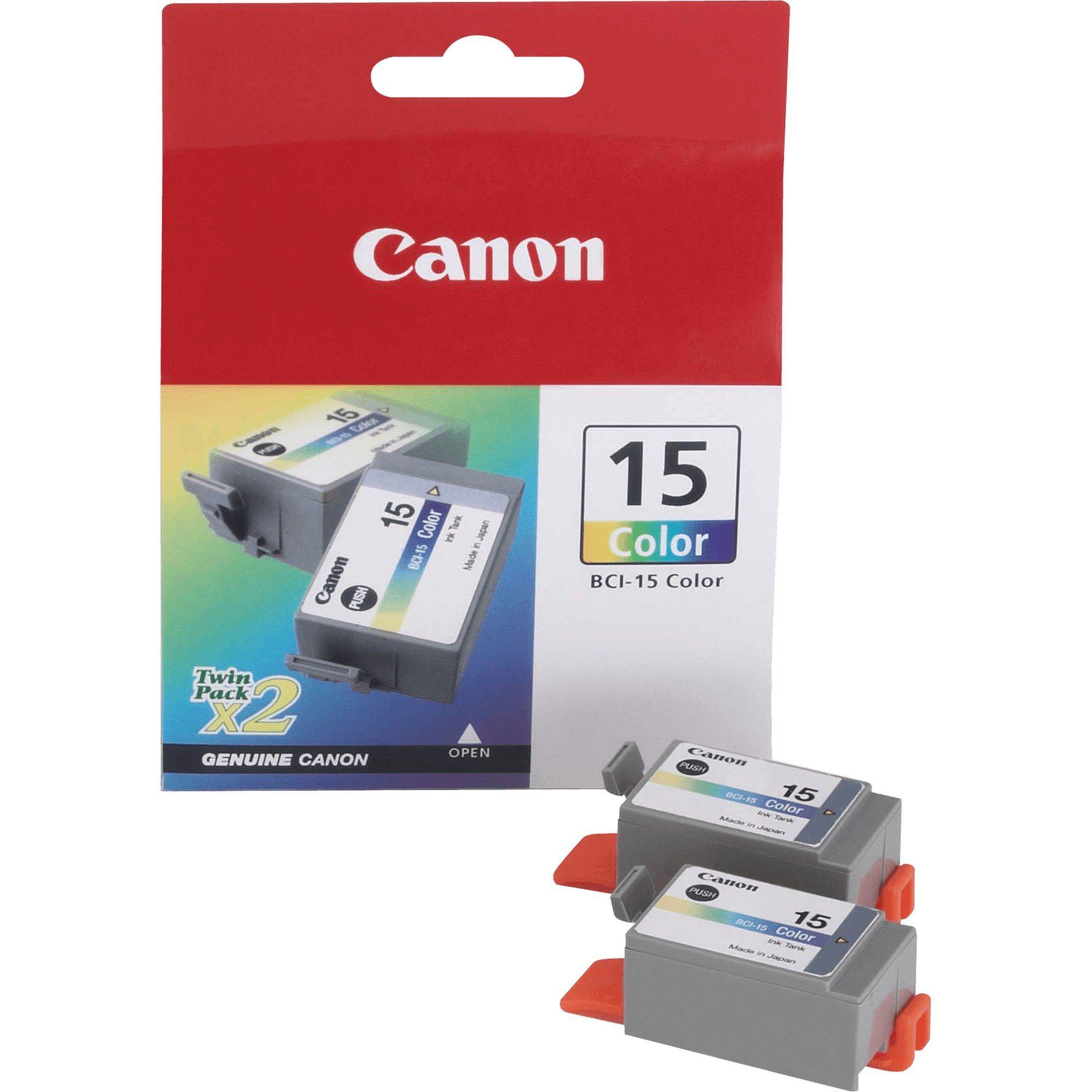 Tinteiro CANON BCI-15C (349 páginas - CANON COLORE I70 - Ciano/Magenta/Amarelo)