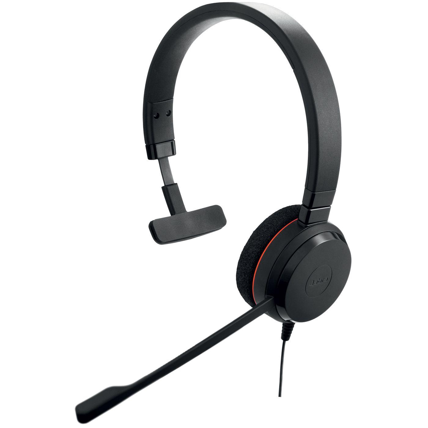 Headset JABRA Evolve 20 MS (Monofónico - Com fios - Supra-aural - Preto)