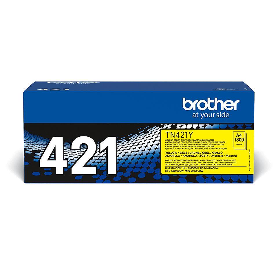 Toner BROTHER TN-421Y (1800 páginas - Amarelo)