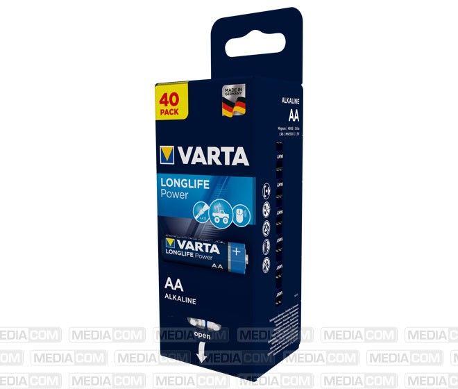 Pilhas Alcalinas VARTA Longlife Power LR06 (Azul e Amarelo)