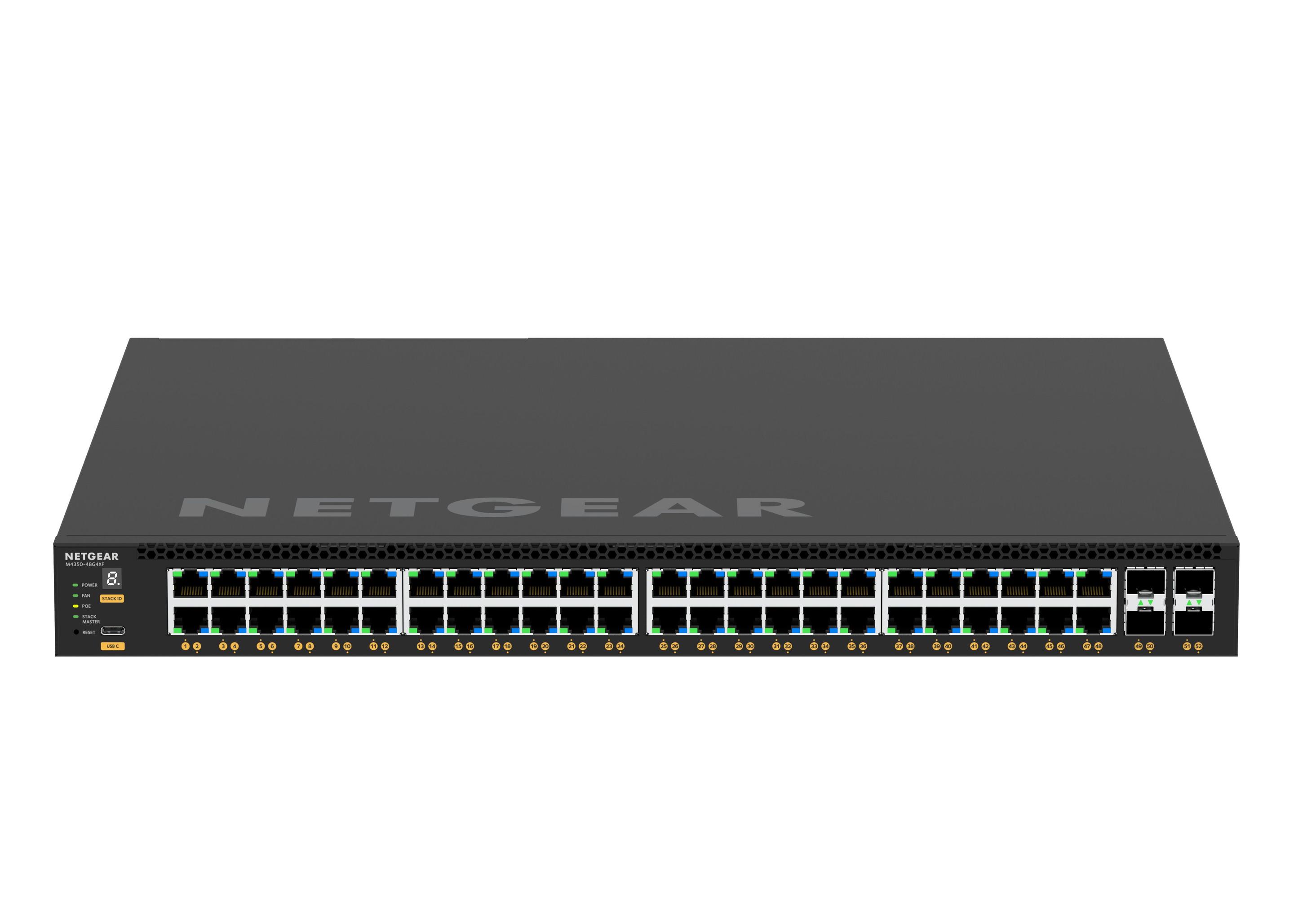 Switch NETGEAR M4350-48G4XF (Gigabit Ethernet - 32 MB - 176 Gbit/s - Preto), miniatura 5