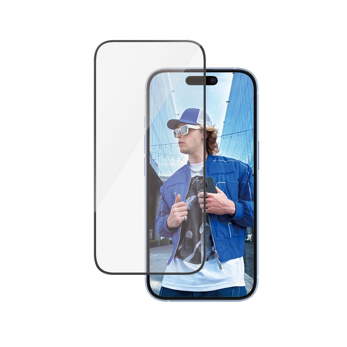 Protetor de Ecrã PANZERGLASS iPhone 16/15 (Apple - Transparente)