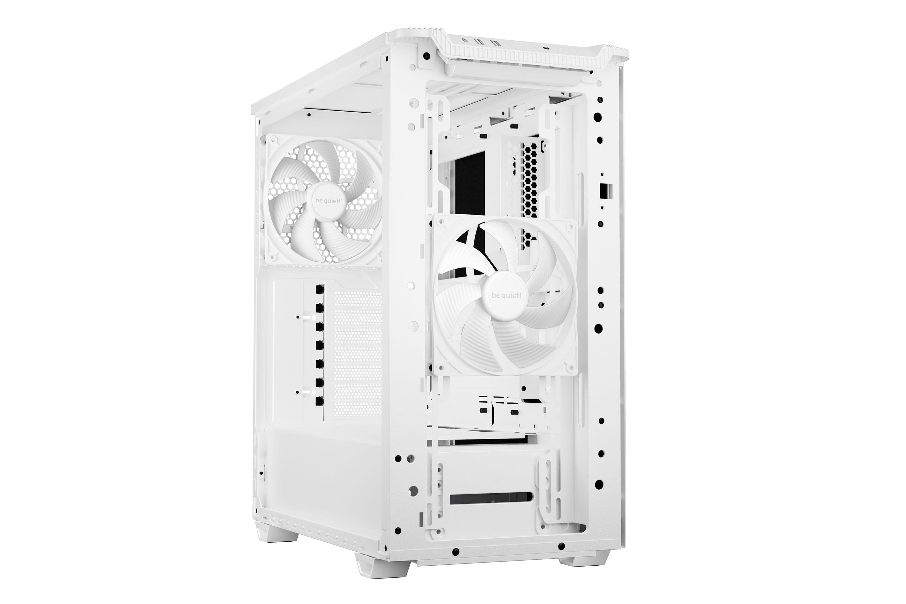 Caixa PC BE QUIET! PURE BASE 501 Airflow (ATX, micro ATX, Mini-ITX - ATX, PS2 - Midi Tower - Branco) — miniatura 3